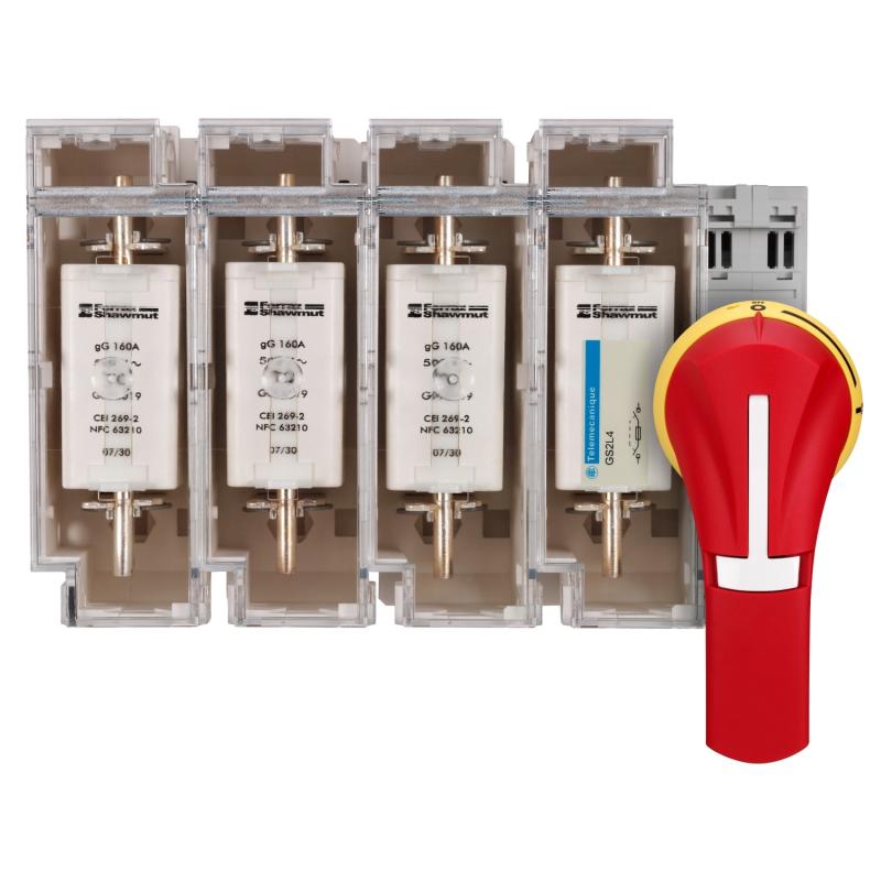 TeSys GS interrupteur sectionneur fusible 4P 160A din 0 SCHNEIDER GS2L4