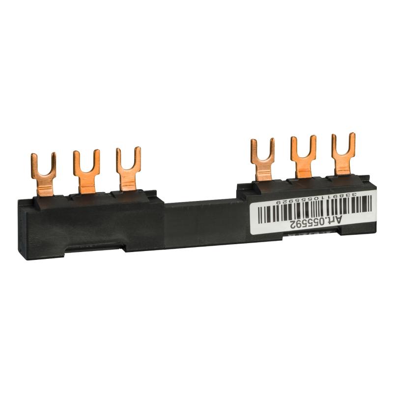 TeSys GV jeu de barre tripolaire 63A 2 dérivations pas 72 mm SCHNEIDER GV2G272