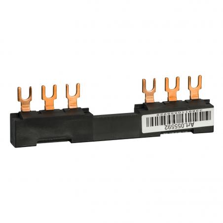 TeSys GV jeu de barre tripolaire 63A 2 dérivations pas 72 mm SCHNEIDER GV2G272