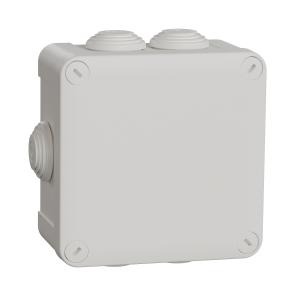 Mureva Box boite de dérivation avec embouts 105x105x55 IP55 blanc polair SCHNEIDER IMT05025 2