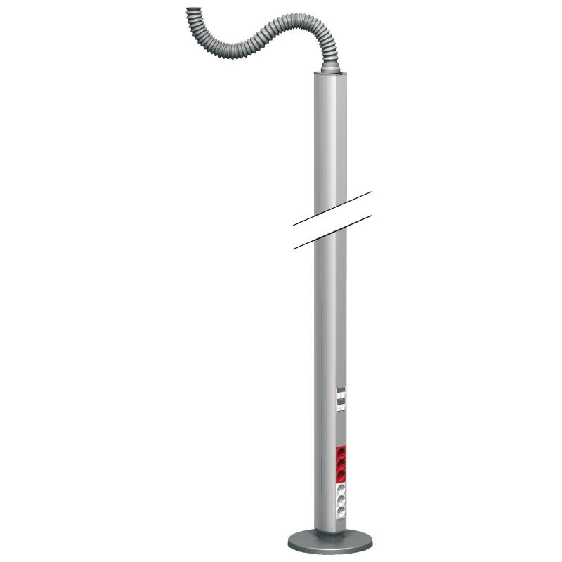 OptiLine 45 colonne mobile aluminium 2 faces 2,45 m SCHNEIDER ISM20116