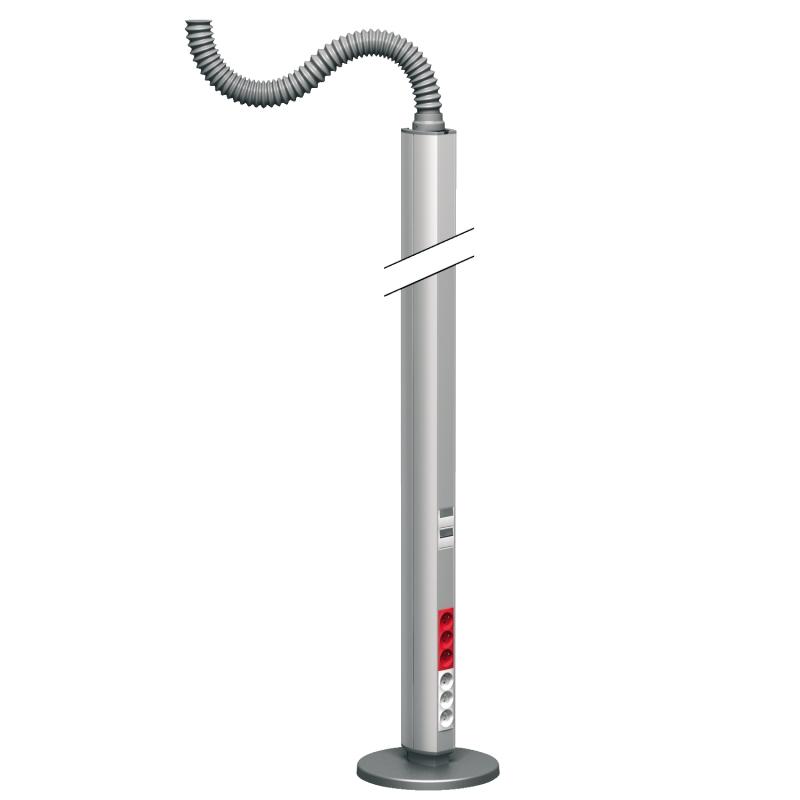 OptiLine 45 colonne mobile aluminium 2 faces 2,45 m SCHNEIDER ISM20116