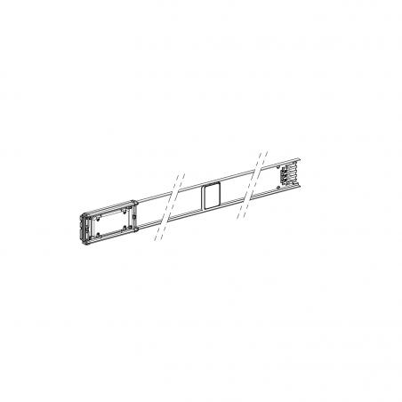 Canalis KNA élément droit 63A 3m blanc 1 fenêtre SCHNEIDER KNA63ED4301