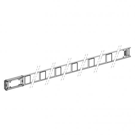 Canalis KNA élément droit 63A 3m blanc 6 fenêtres SCHNEIDER KNA63ED4306