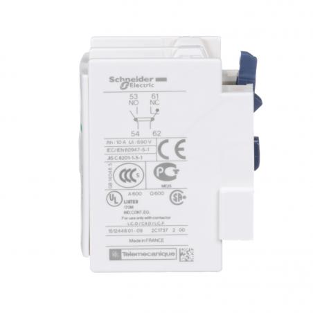 TeSys D bloc contacts auxiliaires frontaux 1F+1O bornes vis-étriers SCHNEIDER LADN11