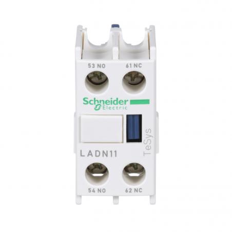TeSys D bloc contacts auxiliaires frontaux 1F+1O bornes vis-étriers SCHNEIDER LADN11