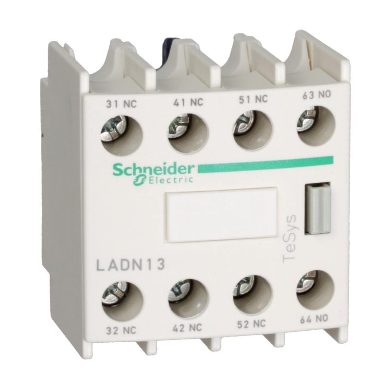 TeSys D bloc contacts auxiliaires frontaux 3F+1O cosses fermées SCHNEIDER LADN316