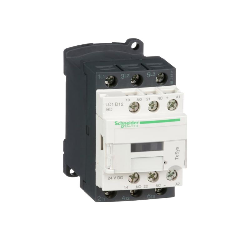 TeSys LC1D contacteur 3P AC-3 440V 12A bobine 24Vcc SCHNEIDER LC1D12BD