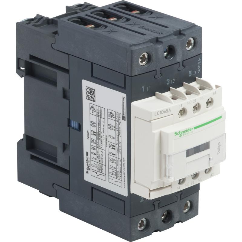 TeSys LC1D contacteur 3P AC-3 440V 65A bobine 480Vca SCHNEIDER LC1D65AT7
