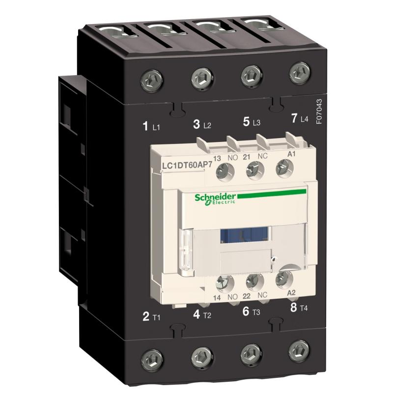 TeSys LC1D contacteur 4P AC-1 440V 60A bobine 400Vca SCHNEIDER LC1DT60AV7