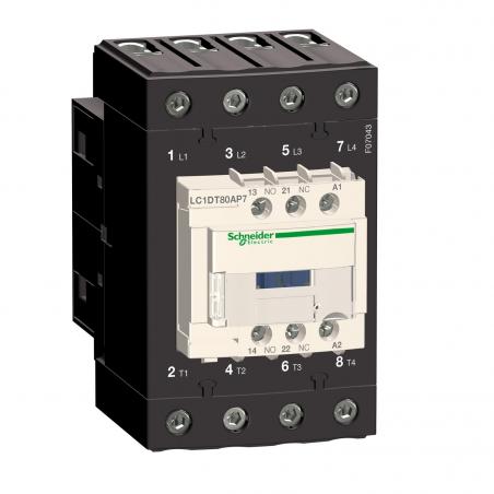 TeSys LC1D contacteur 4P AC-3 440V 80A bobine 48Vca SCHNEIDER LC1DT80AE7