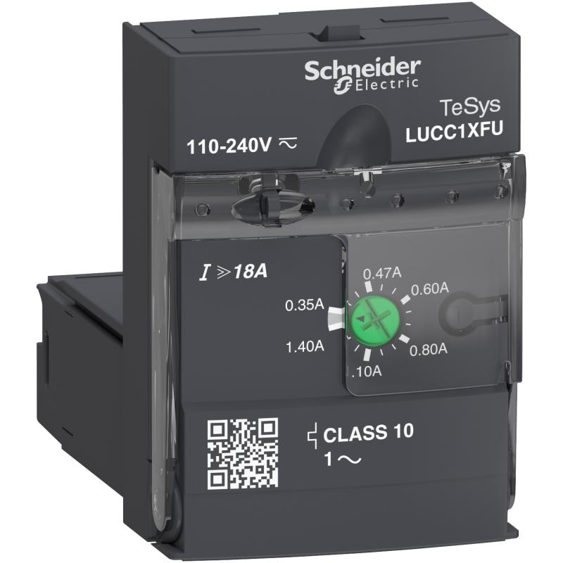 TeSys LUCC unité de contrôle évolutif classe 10 0,35..1,4A -110..220Vcc/ca SCHNEIDER LUCC1XFU