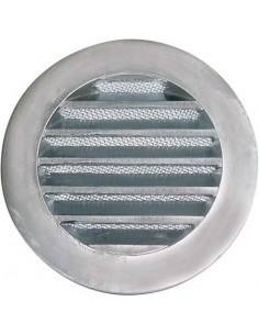 GRILLE DE REJET CIRCULAIRE FONTE ALUMINIUM D125 MM -UNELVENT 873124