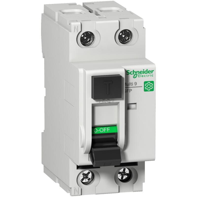 Multi9 Interrupteur différentiel GFP 2P 25A 260mA type Asi 120-240V SCHNEIDER M9R84225