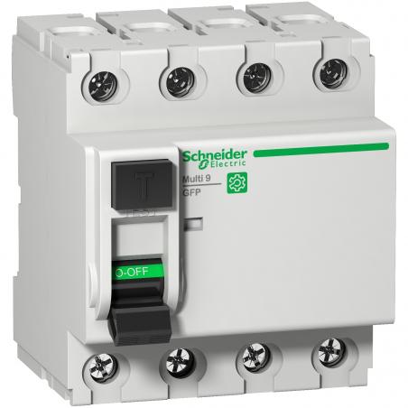 Multi9 Interrupteur différentiel GFP 4P 25A 260mA type Asi 480Y/277V SCHNEIDER M9R84425