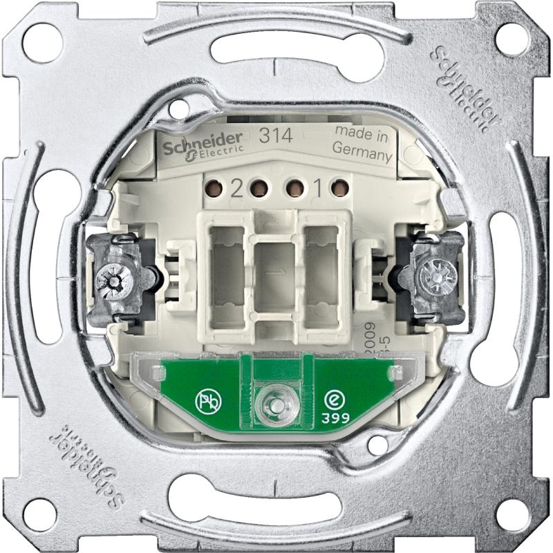 Aquadesign méca. va-et-vient 10AX/250Vca lumineux témoin conn. rapide SCHNEIDER MTN3106-0000