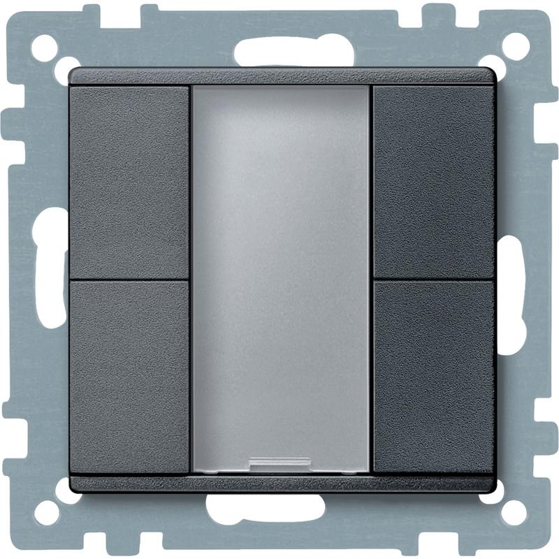 KNX M-Plan commande multifonction 4 BP anthracite SCHNEIDER MTN627614