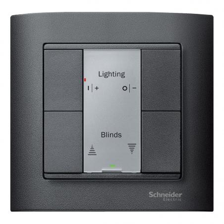 KNX M-Plan commande multifonction 4 BP anthracite SCHNEIDER MTN627614