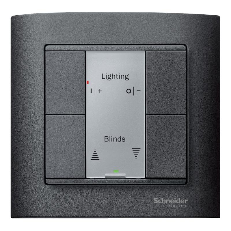 KNX M-Plan commande multifonction 4 BP anthracite SCHNEIDER MTN627614