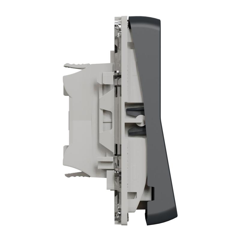 Mureva Styl Va et vient lumineux LED composable -IP55-IK08 -connex auto-gris SCHNEIDER MUR35025