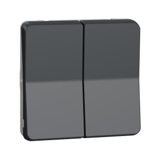 Mureva Styl Bouton poussoir volets roulants composable IP55 IK07 gris SCHNEIDER MUR35042 2