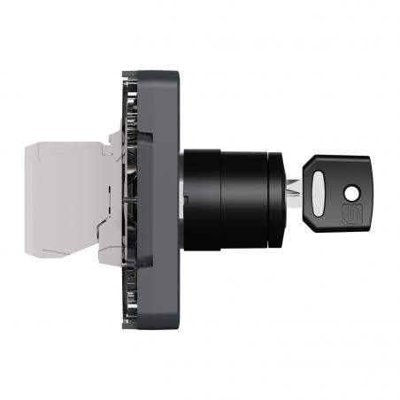 Mureva Styl Interrupteur à clé 2 positions composable IP55 IK07 gris SCHNEIDER MUR35062