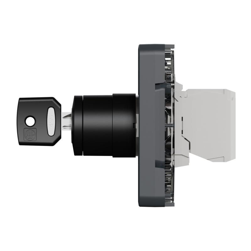 Mureva Styl Interrupteur à clé 2 positions composable IP55 IK07 gris SCHNEIDER MUR35062