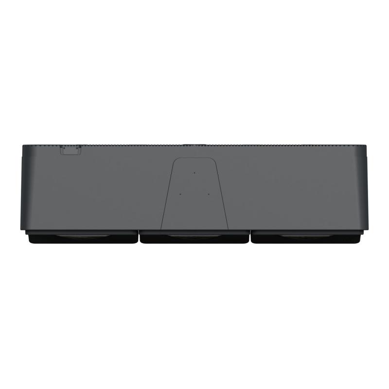 Mureva Styl 3 PC 2P+T schuko horiz précâblées saillie IP55 IK08 gris SCHNEIDER MUR36038