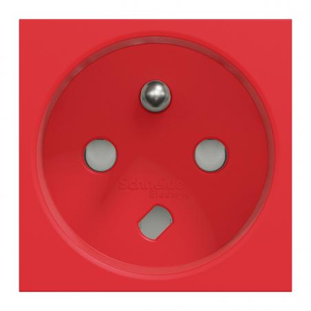 Unica prise 2P+T FR 90° vis détrompage mécanique Rouge méca seul SCHNEIDER NU305103