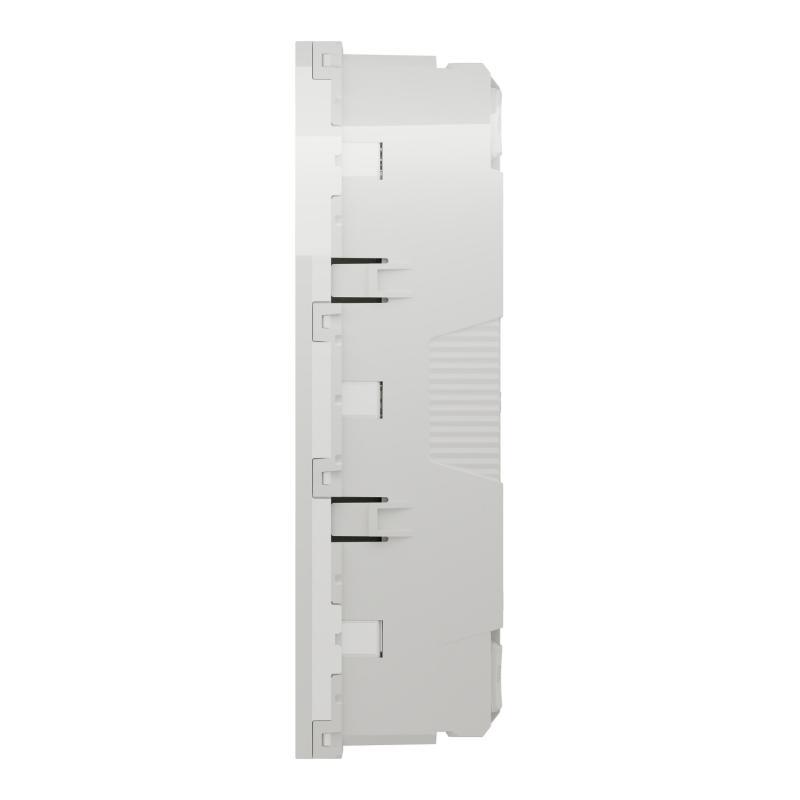 Unica prise triple 2P+T FR 45° Blanc méca seul SCHNEIDER NU307918