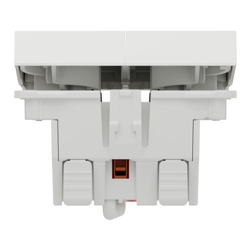 Unica commande VMC ON/OFF + 2 vitesses 10A 2 mod Blanc méca seul SCHNEIDER NU321418