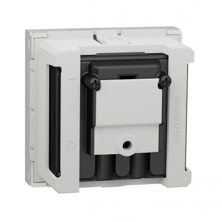 Unica prise TV + FM + SAT 2 mod Blanc méca seul SCHNEIDER NU345018