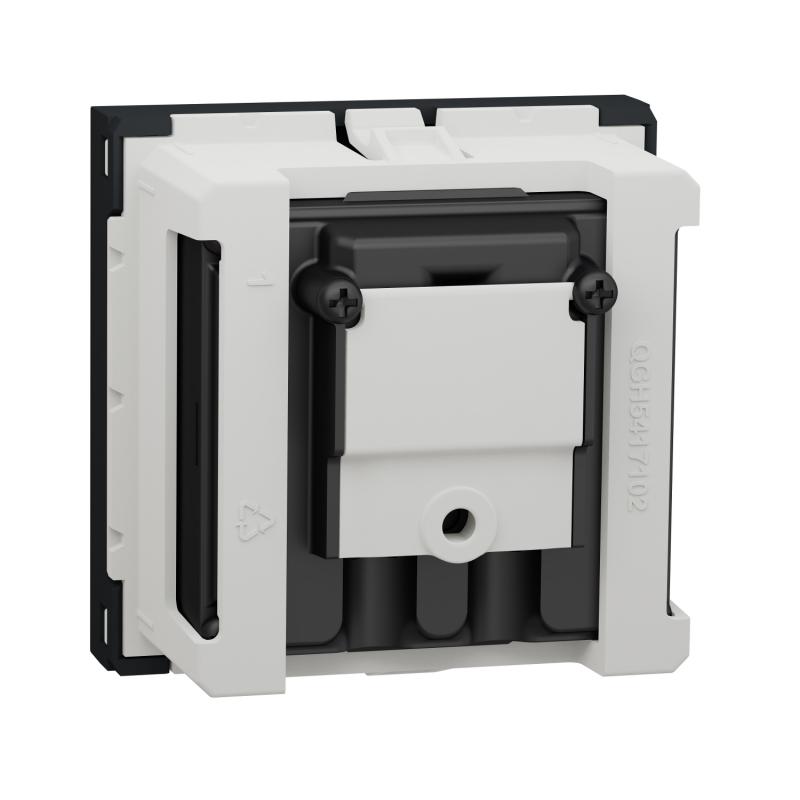 Unica prise TV + FM + SAT 2 mod Anthracite méca seul SCHNEIDER NU345054