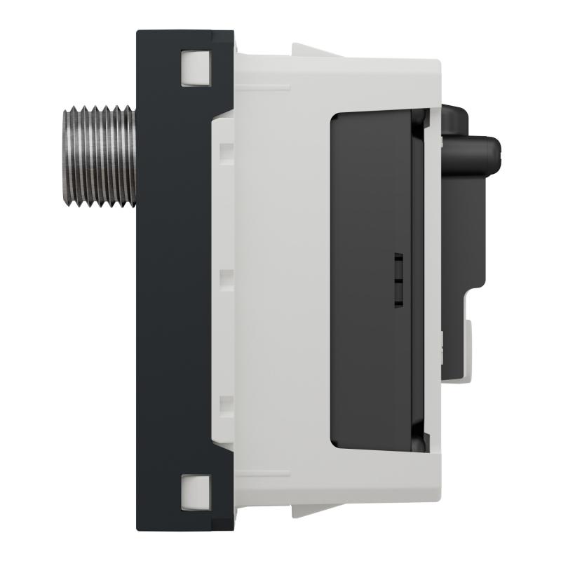 Unica prise TV + FM + SAT 2 mod Anthracite méca seul SCHNEIDER NU345054