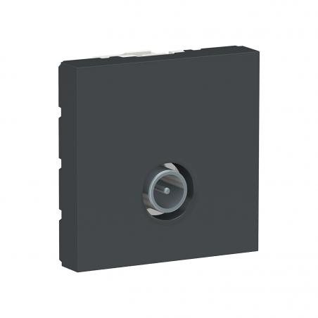 Unica prise télévision TV mâle individuel 2 mod Anthracite méca seul SCHNEIDER NU346254