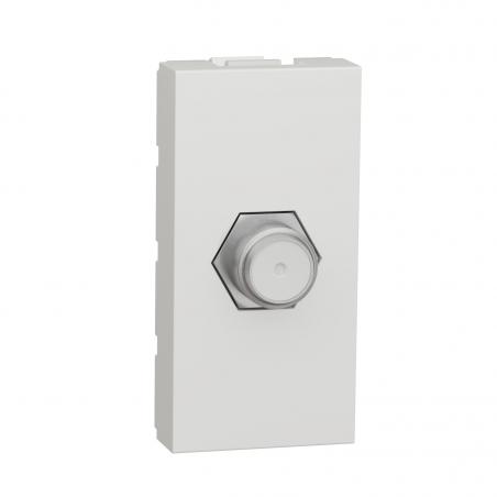 Unica prise télévision TV type F 1 module Blanc mécanisme seul SCHNEIDER NU346818