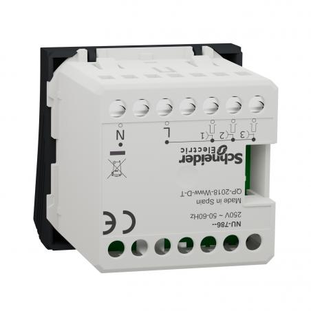 Unica sonnette électronique 70dB/1m 5 mélodies 2 mod Anthr méca seul SCHNEIDER NU378654
