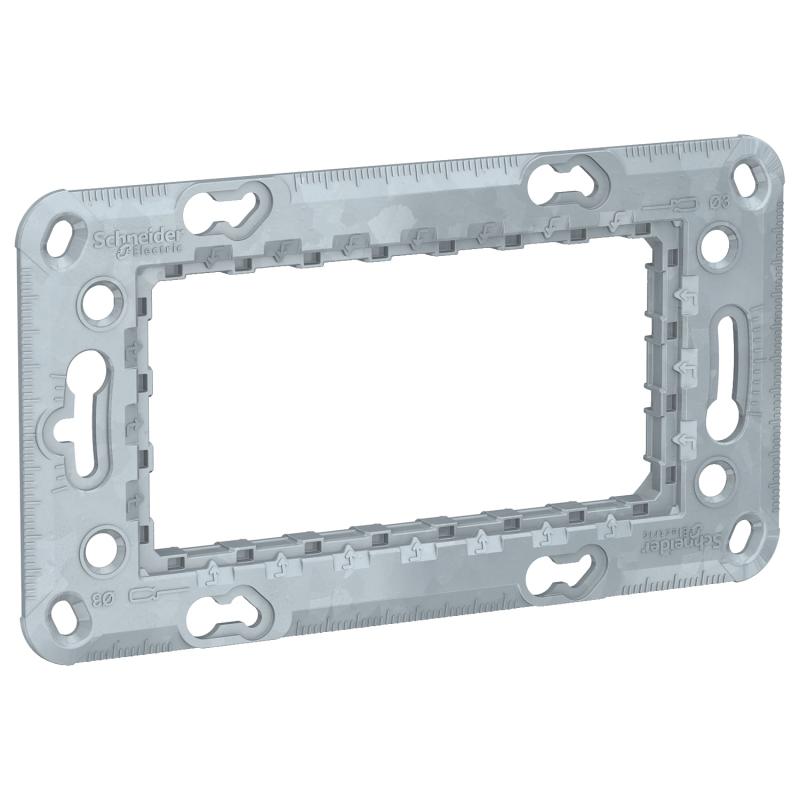 Unica support de fixation 4 modules zamac SCHNEIDER NU7104