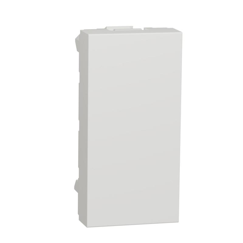 Unica obturateur 1 module Blanc antimicrobien mécanisme seul SCHNEIDER NU986520