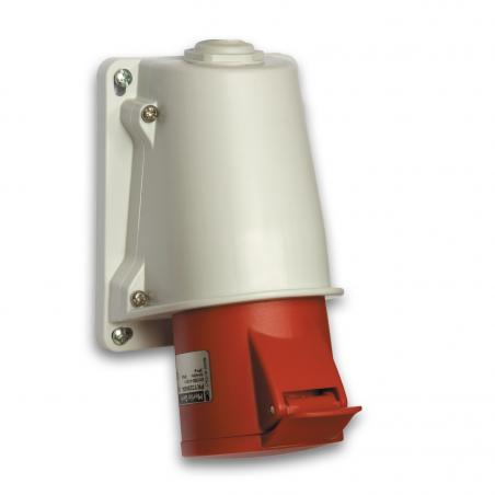 PratiKa socle de prise incliné -16 A 3P+T 380-415 V CA en saillie- IP44 SCHNEIDER PKY16W434