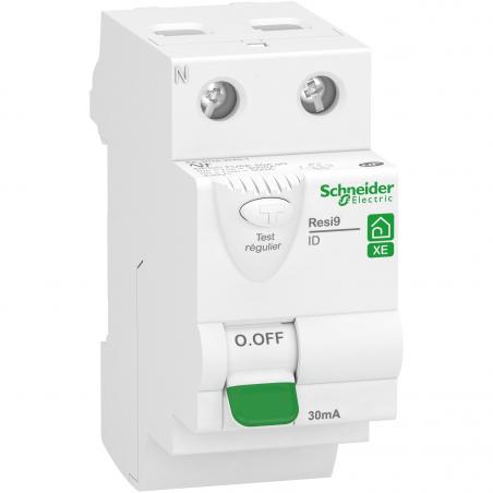 Resi9 XE interrupteur différentiel 2P 40A 30mA Type AC embrochable SCHNEIDER R9ERC240