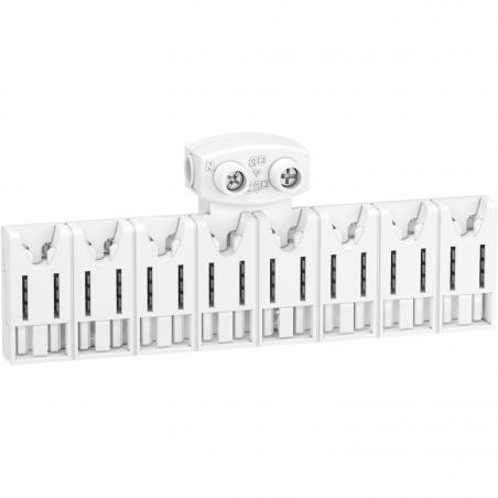 Resi9 XE répartiteur système embrochable 8 modules avec connecteur SCHNEIDER R9EXHC08