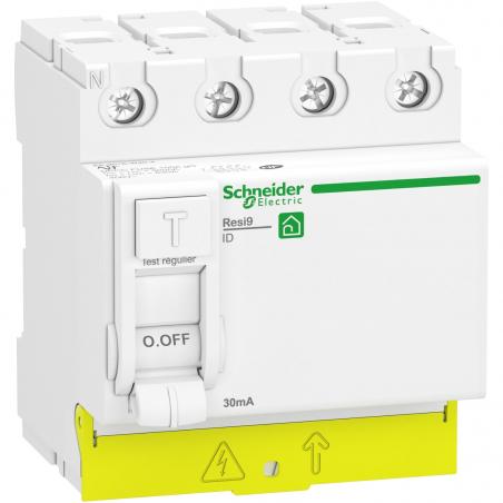 Resi9 XP interrupteur différentiel 4P 63A 30mA Type A peignable SCHNEIDER R9PRA463