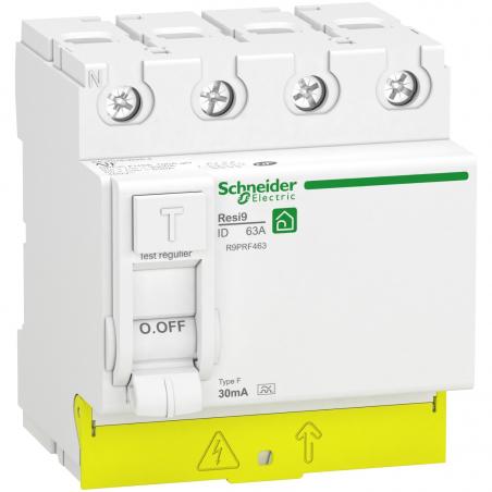 RESI9 XP interrupteur différentiel 4P 63A 30mA type Fsi peignable SCHNEIDER R9PRF463
