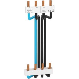 Resi9 XP peigne vertical 3P+N entraxe 150mm câbles préformés SCHNEIDER R9PXV4 2