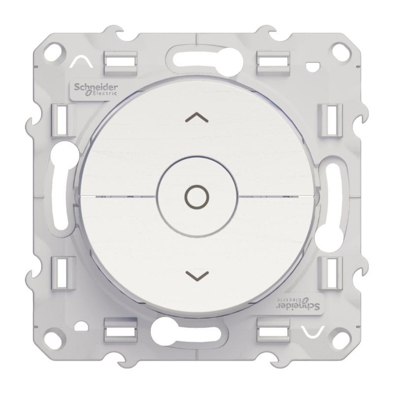 Odace interrupteur volet roulant Blanc 3 boutons montée/descente/stop à vis SCHNEIDER S520208