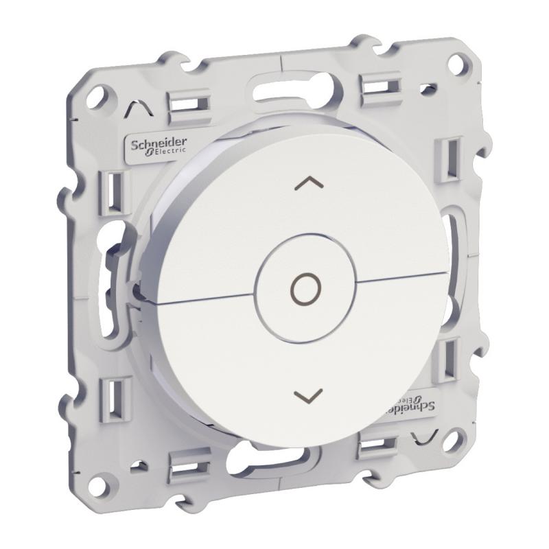 Odace interrupteur volet roulant Blanc 3 boutons montée/descente/stop à vis SCHNEIDER S520208