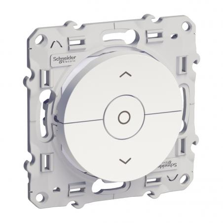 Odace interrupteur volet roulant Blanc 3 boutons montée/descente/stop à vis SCHNEIDER S520208