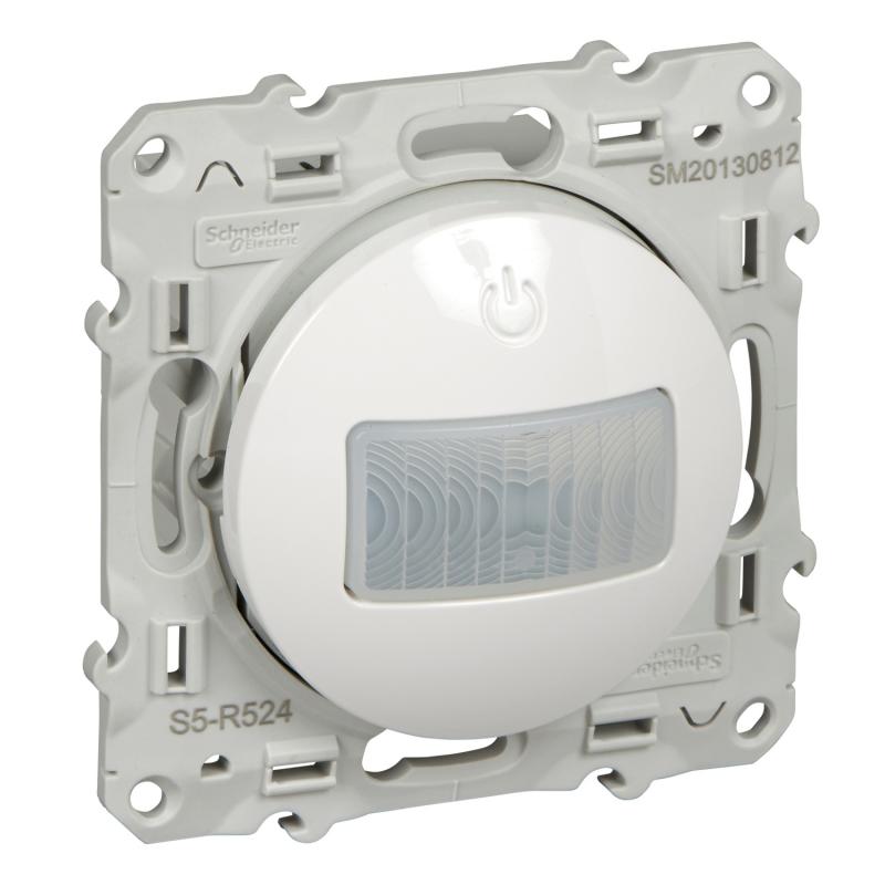Odace détecteur de présence et de mouvement Blanc spécial rénovation 2 fils SCHNEIDER S520524