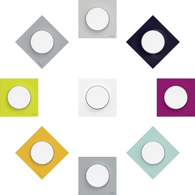 ODACE STYL PLAQUE ALU 1 POSTE SCHNEIDER S520702E